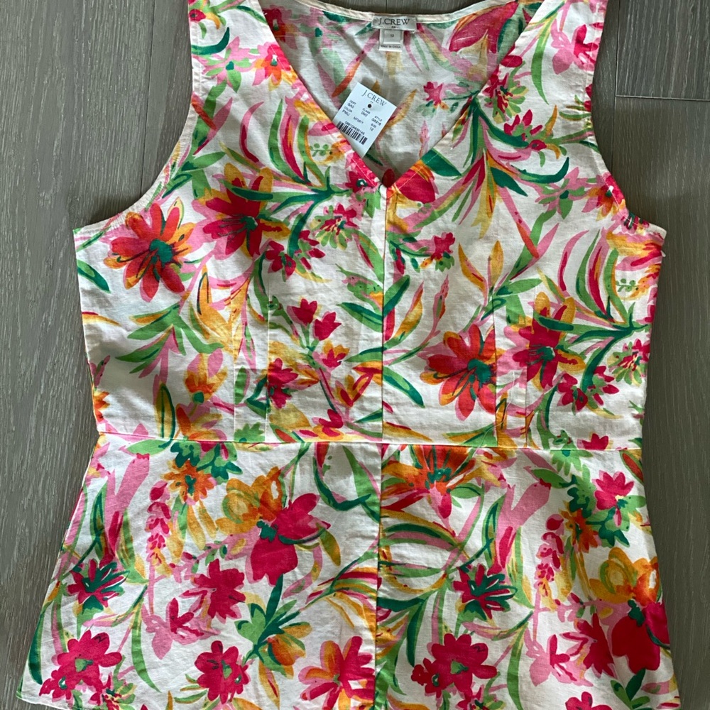 Darling Peplum flower print top